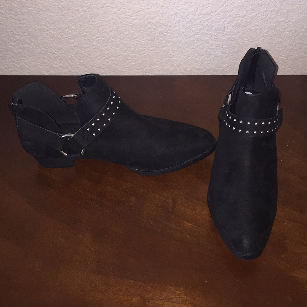 Black Studded Booties